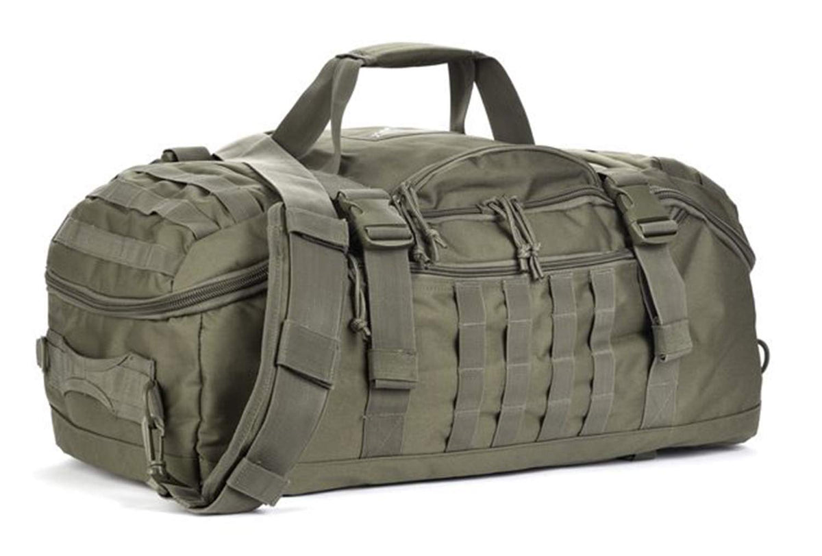 Miramrax Travel Duffle Bag Backpack for Men - Large Tactical Bags Weekender Gym Bag for Overnight Traveling Military Workout Deployment Sports (Green, 25L)
