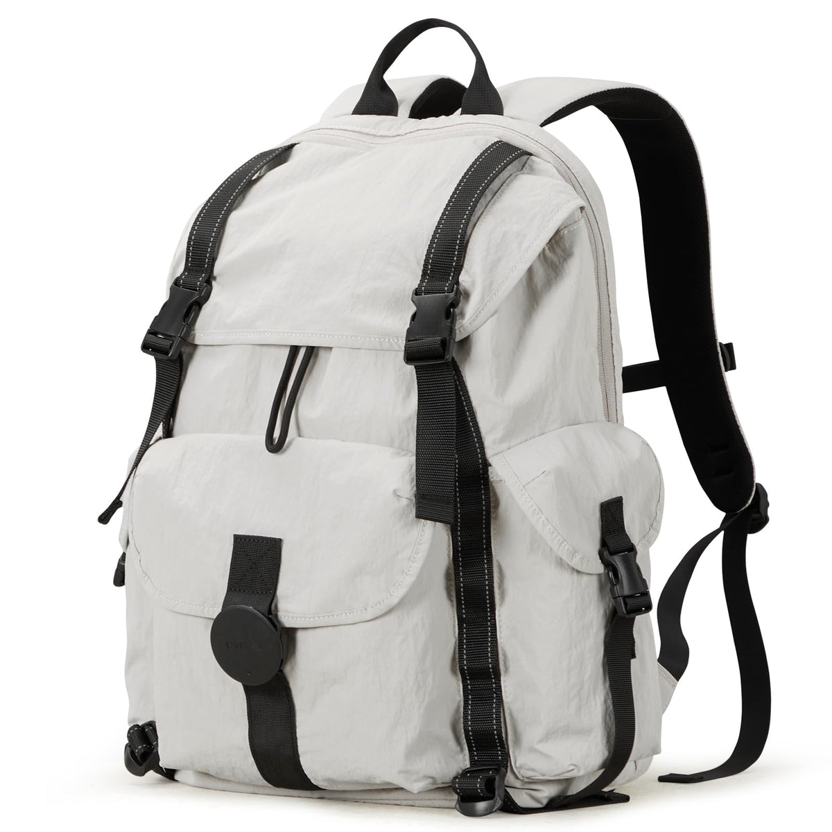 mixi Travel Backpack for Women Men, 18 Inch Carry On Laptop Backpack Flight Approved fits 16'' Laptop, Lightweight Waterproof Hiking Backpack Travel Outdoor Business Casual Daypack, Light Gray