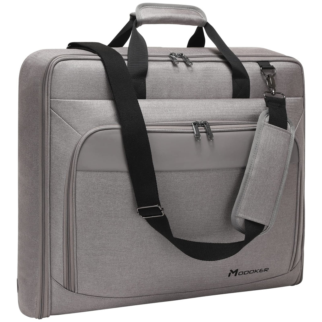 Modoker Carry On Garment Bags for Travel Hanging Clothes Suit Bag Luggage Organizer, Foldable Suit Carrier Gift for Men Women