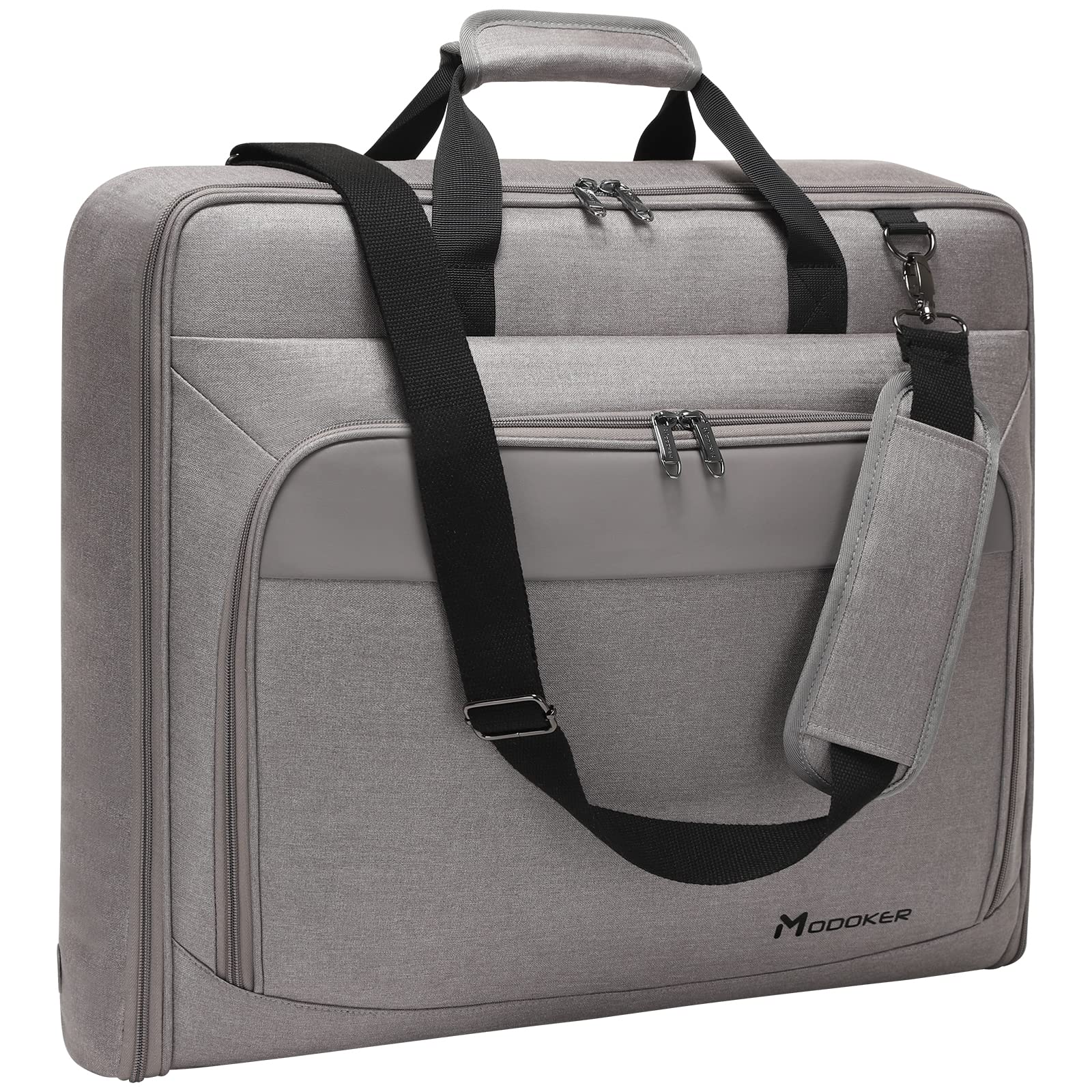 Modoker Carry On Garment Bags for Travel Hanging Clothes Suit Bag Luggage Organizer, Foldable Suit Carrier Gift for Men Women