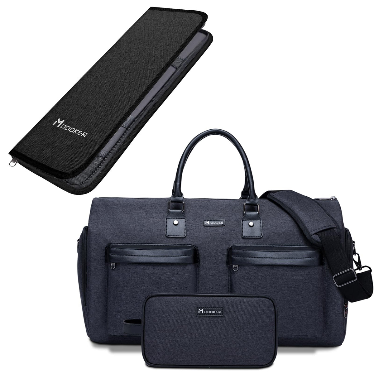 Modoker Convertible Garment Duffel Bag and Tie Case Bag