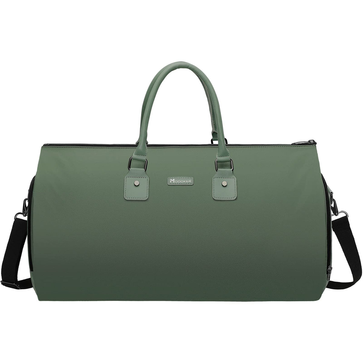 Modoker Eco-Friendly Convertible Garment Bags for Travel, Carry on Garment Duffel Bag for Women Men Weekender - 2 in 1 Hanging Suitcase Suit Travel Bags, Green