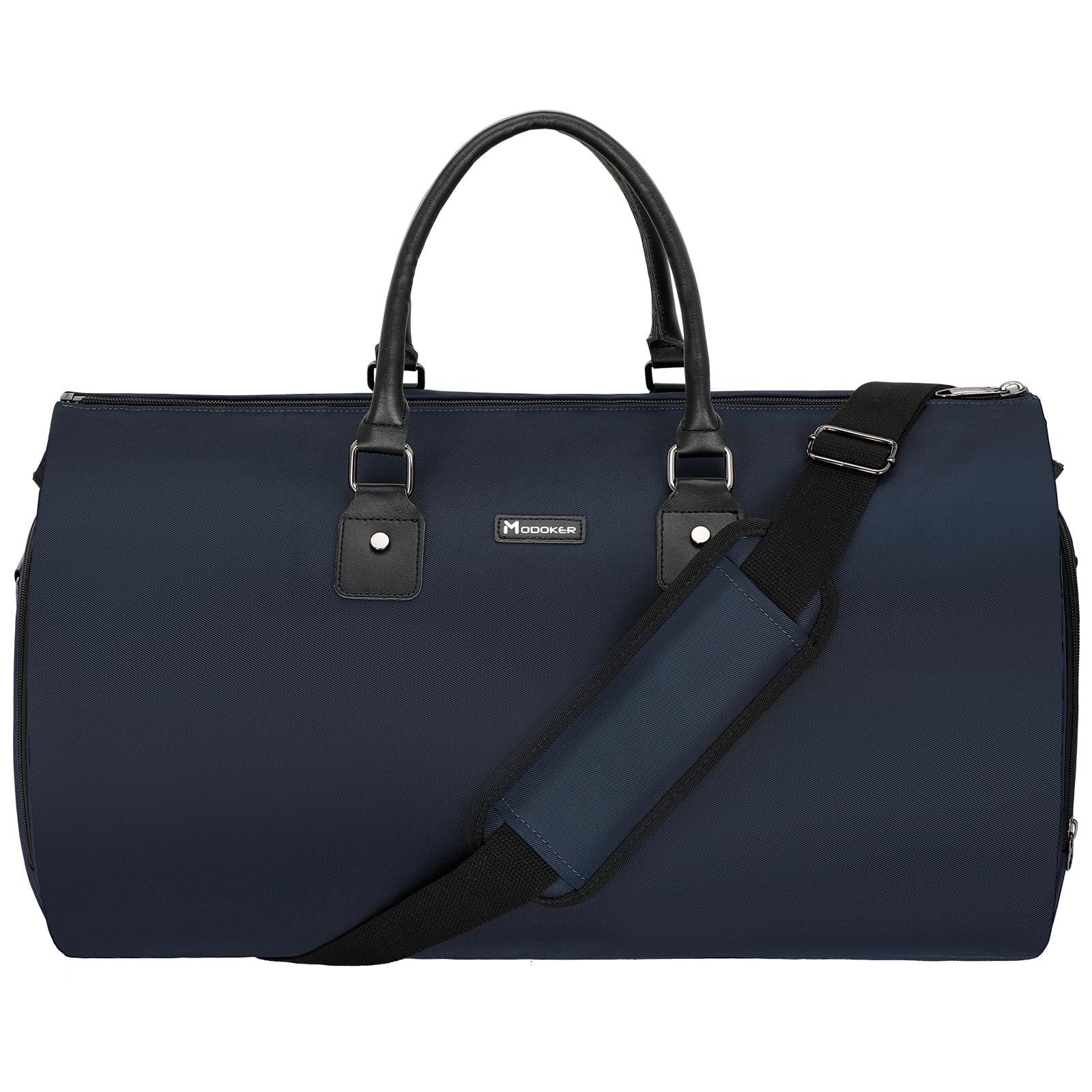 Modoker Eco-Friendly Women’s Convertible Garment Bag, 45L Carry-On Garment Weekender Bag– Waterproof, Wrinkle-Resistant, Hanging to Duffel, Airline Approved suit Bag, Blue