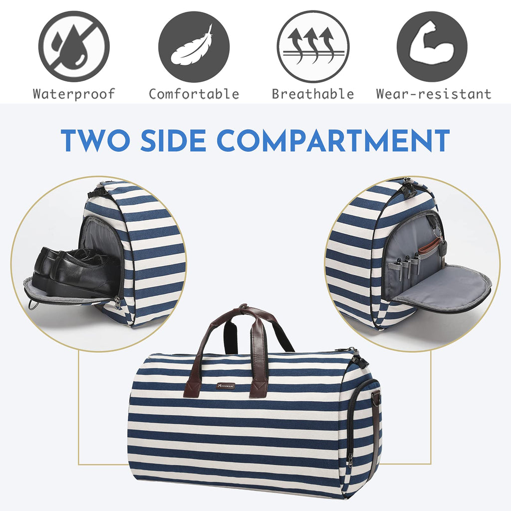 Modoker Suit Luggage Garment Bag with Shoulder Strap, Suit Carry on Bag Hanging Suitcase Black Garment Bags for Men Women Business Travel