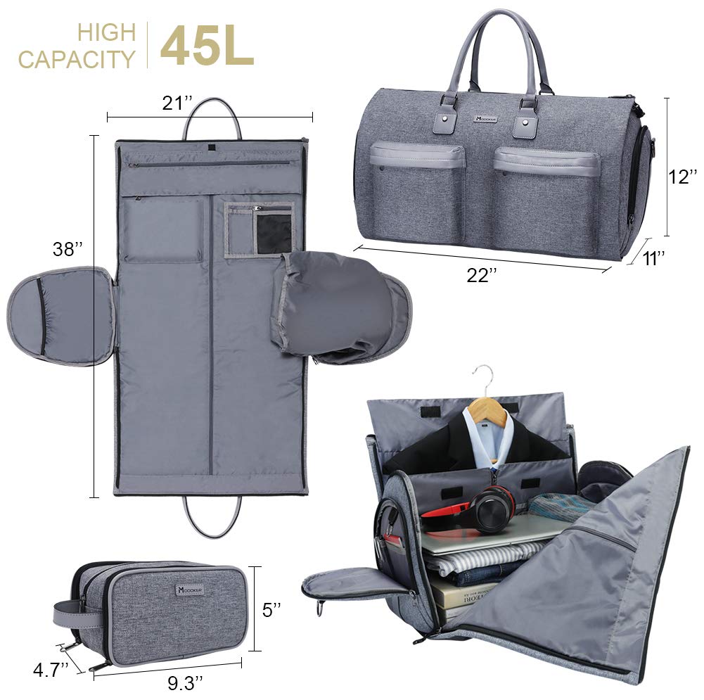 Modoker Tie Case Bag and Convertible Garment Duffel Bag