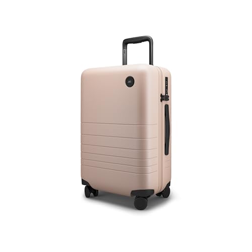 Monos Carry-On Luggage 22 Inch – Lightweight Hardside Spinner Suitcase with TSA Lock | Airline Approved, 39.9L Polycarbonate Rolling Carry On Bag | Overhead Bin Suitcase for Travel | Rose Quartz