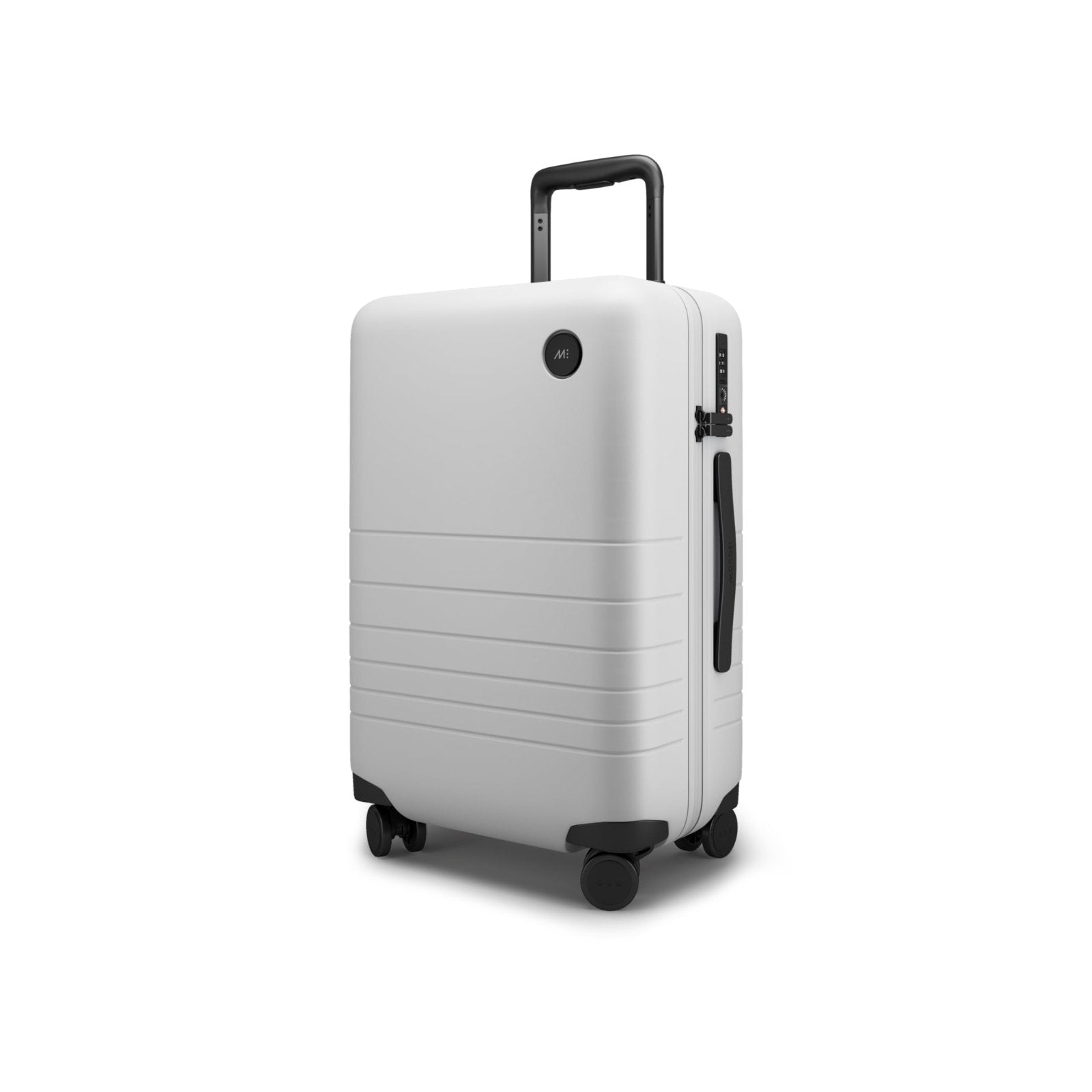 Monos Carry-On Luggage (22"), Lightweight Hardside Spinner Suitcase with TSA Lock, Airline Approved, Stellar White