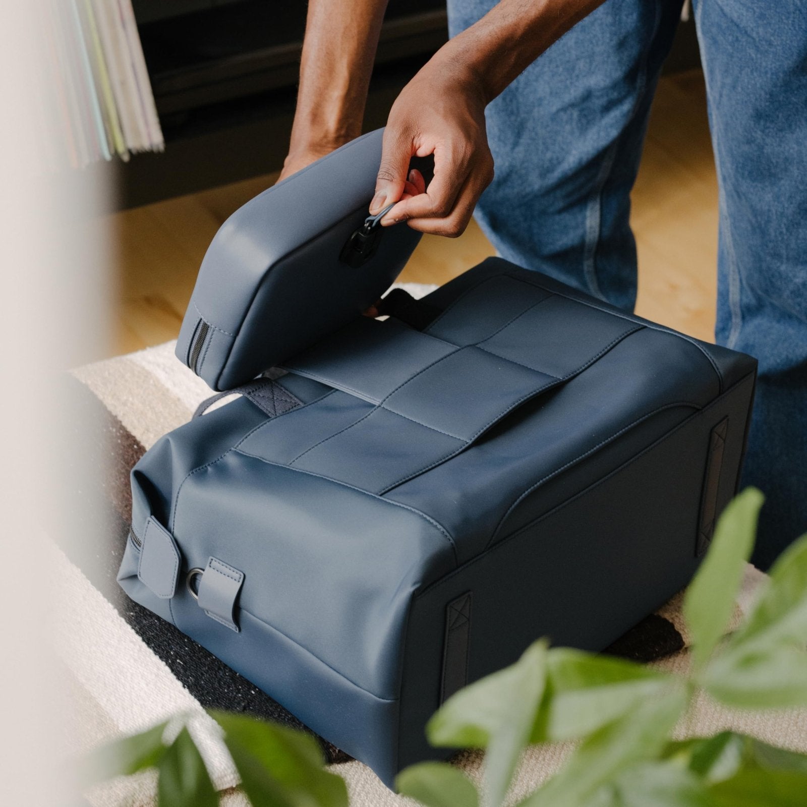 Monos Metro Duffel Nylon, Travel Duffel Bag & Weekender with Shoe Compartment, Lightweight Carry - On Approved, Carbon Black