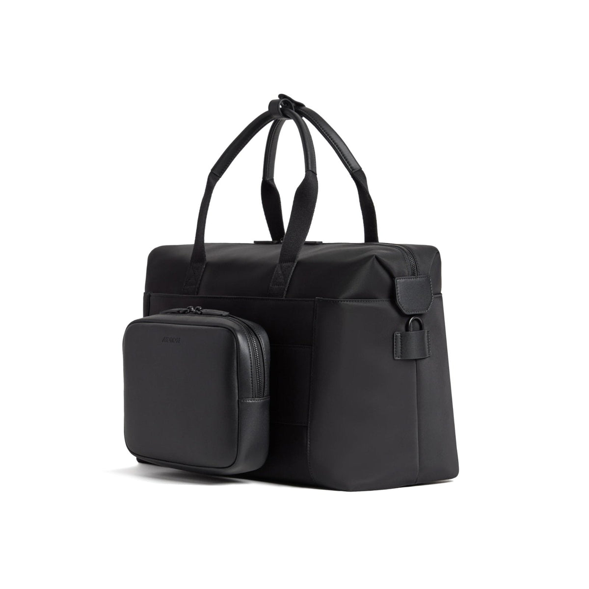 Monos Metro Duffel Nylon, Travel Duffel Bag & Weekender with Shoe Compartment, Lightweight Carry-On Approved, Carbon Black