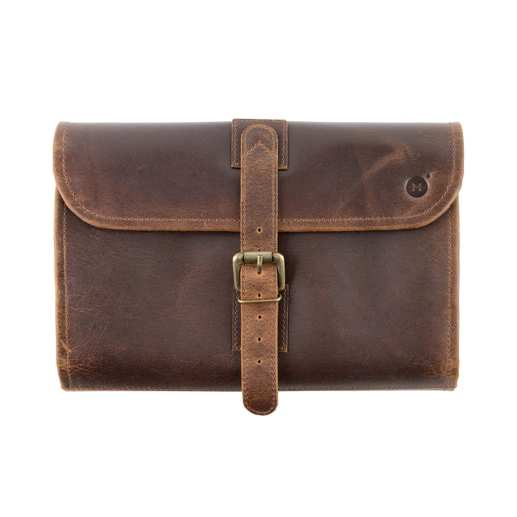 moonster Hanging Toiletry Bag for Men & Women, Leather Travel Bag with Hanging Hook, Dopp Kit Shower Bag