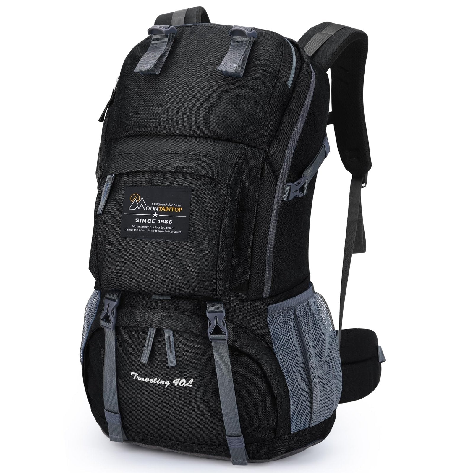 MOUNTAINTOP 40L Hiking Backpack Lightweight Travel Backpack for Men&Women Outdoor Camping Backpacking