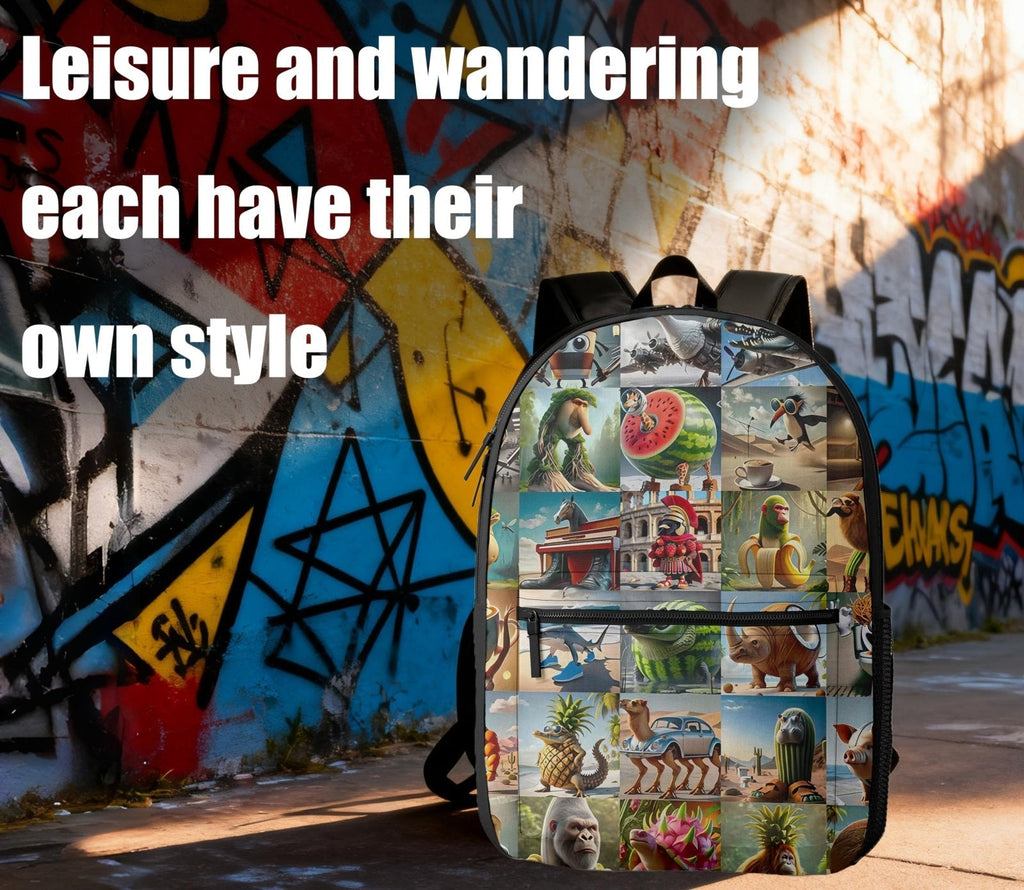 mxyteabz Cappuccino Assassino Backpack for Travel & Outdoor – Italian Brain Rot Backpack Meme Style with Spacious Pocketb (A)