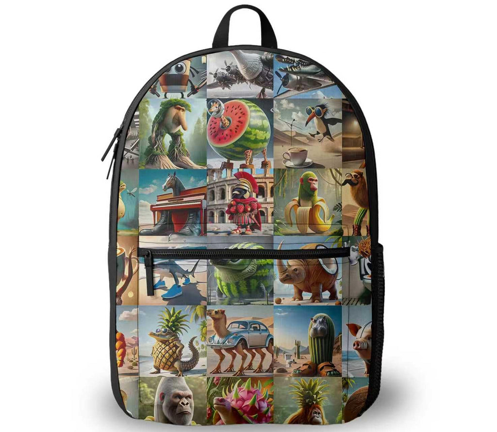 mxyteabz Cappuccino Assassino Backpack for Travel & Outdoor – Italian Brain Rot Backpack Meme Style with Spacious Pocketb (A)