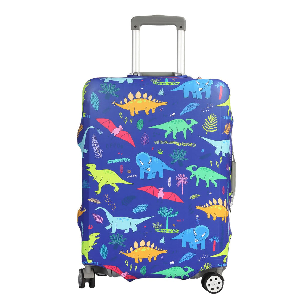 nbnhxnff Travel Luggage Cover Protector Stretchable,Washable&Anti-Scratch,Fits 18-32 Inch case (Dinosaur, M(22-25 inch))