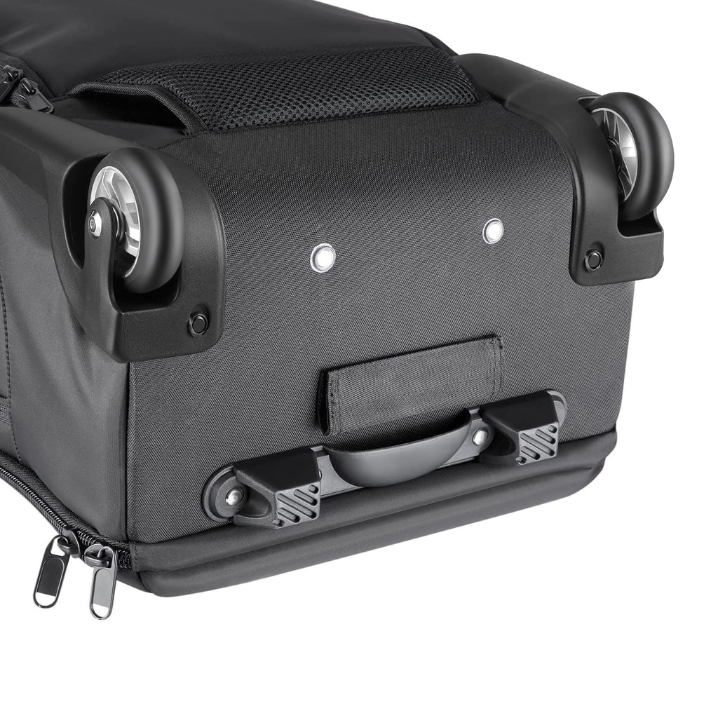 Neewer 2 - in - 1 Convertible Wheeled Camera Backpack, Rolling Luggage Case with Telescopic Handle and Anti - Shock Dividers for DSLR Cameras, Lenses, Hoods, Strobes, Tripod, and Other Accessories