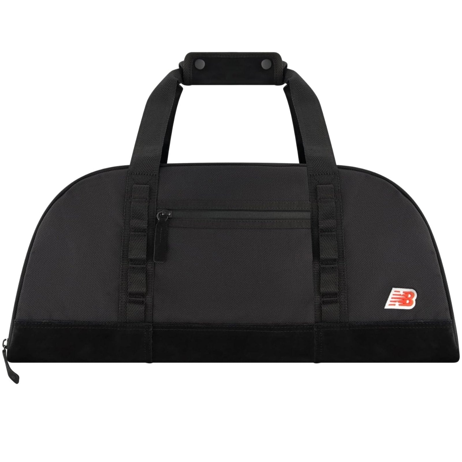 New Balance Duffel Bag, Legacy Icon Commuter Travel Bag for Men and Women, Black, One Size