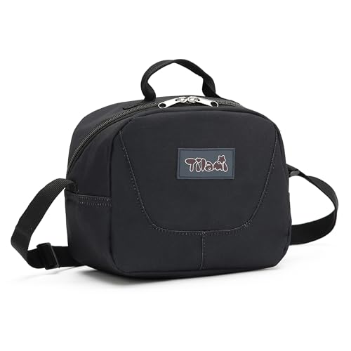 NEW TILAMI Kids Lunch Bag Double Insulated for tilami Rolling Backpack Girls Boys forTravel School Picnic, Midnight Black