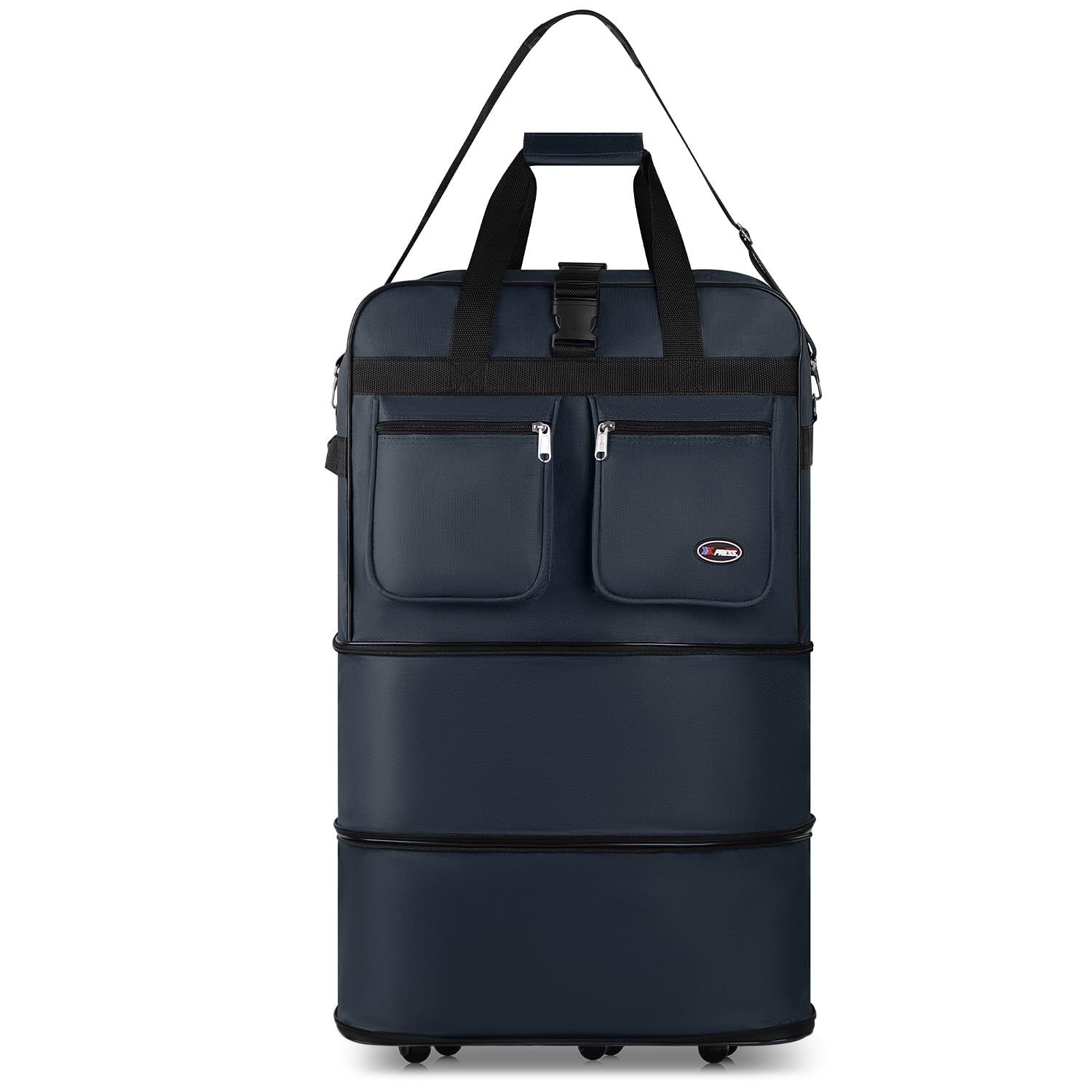 New York XPress 30''36''40''Rolling Wheeled Duffel Bag Suitcases with Wheels Expandable Foldable Luggage Bag Rolling Travel Bag Duffel Bag for Men Womens#-NAVY,40