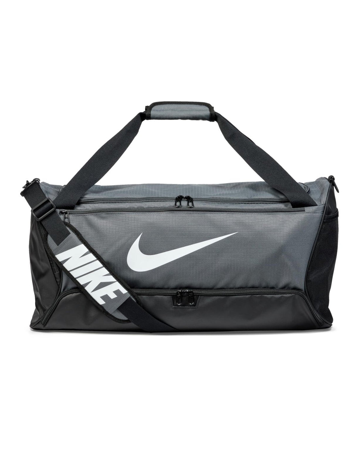 Nike Unisex Brasilia 9.5 Training Duffel Bag (Medium, 60L), Iron Grey/Black/White, MISC