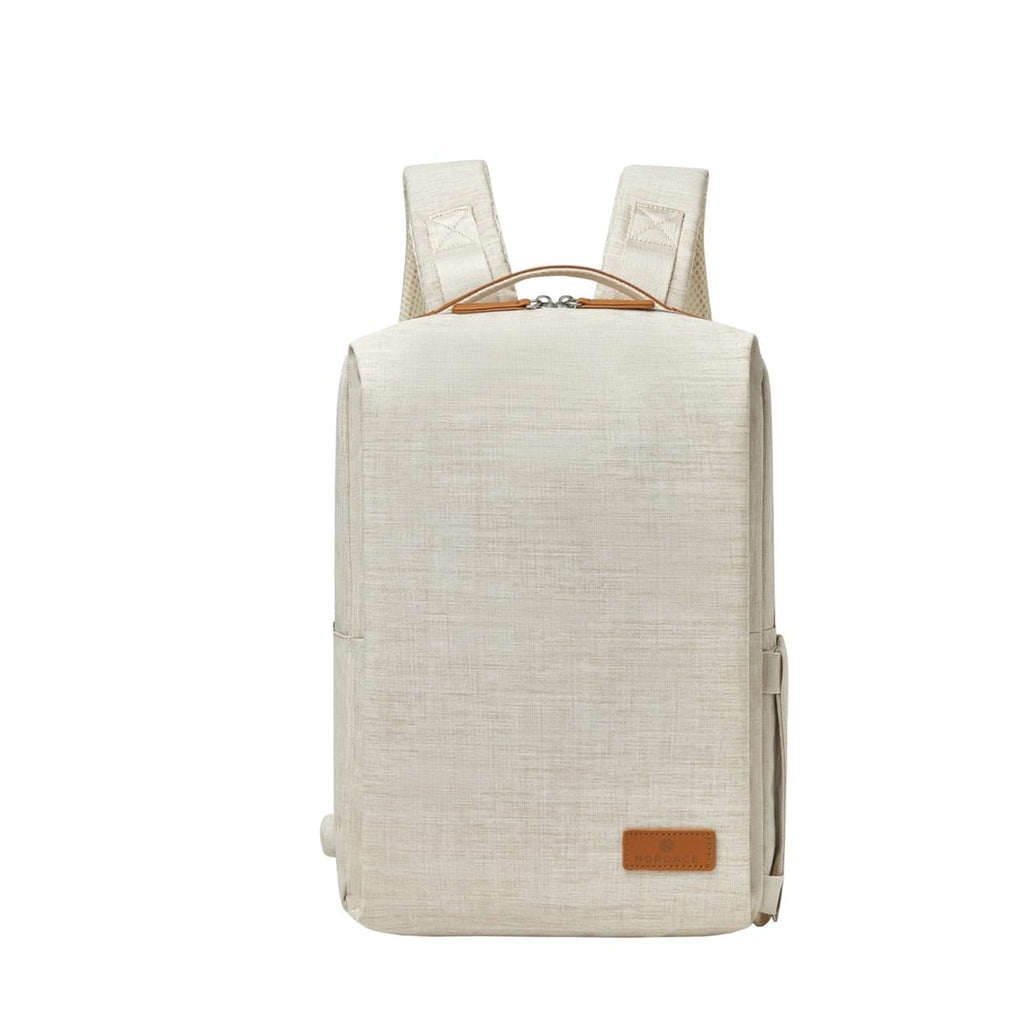 Nordace Siena Pro 13 Smart Backpack - 13.3" Laptop Backpack, 15L Daily Backpack for Travel, Everyday, or Work (Beige-Brown)