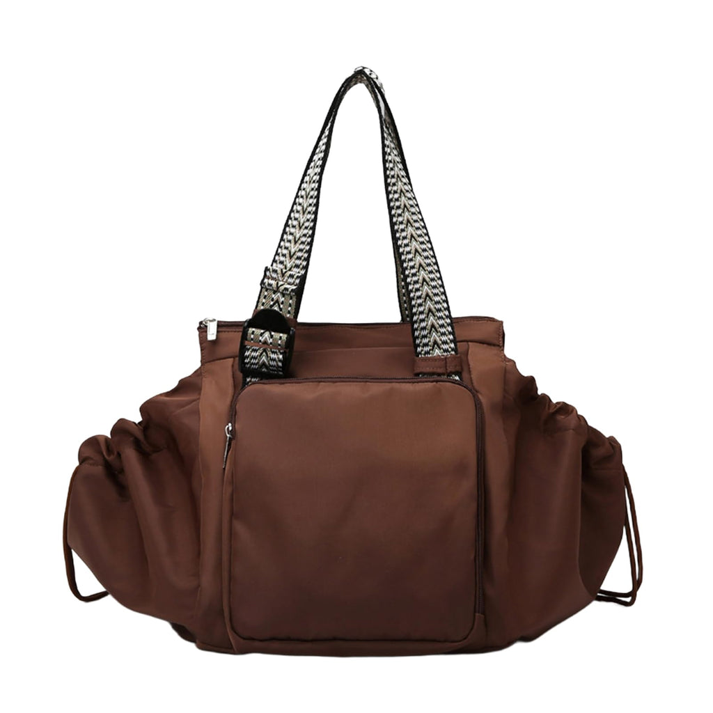 NPJGKY Multifunctional Travel Organizer Bag for Ladies - Doubles as a Stylish Backpack, Crossbody and Shoulder Bag, Boasts Great Storage Capacity (Dark Brown)