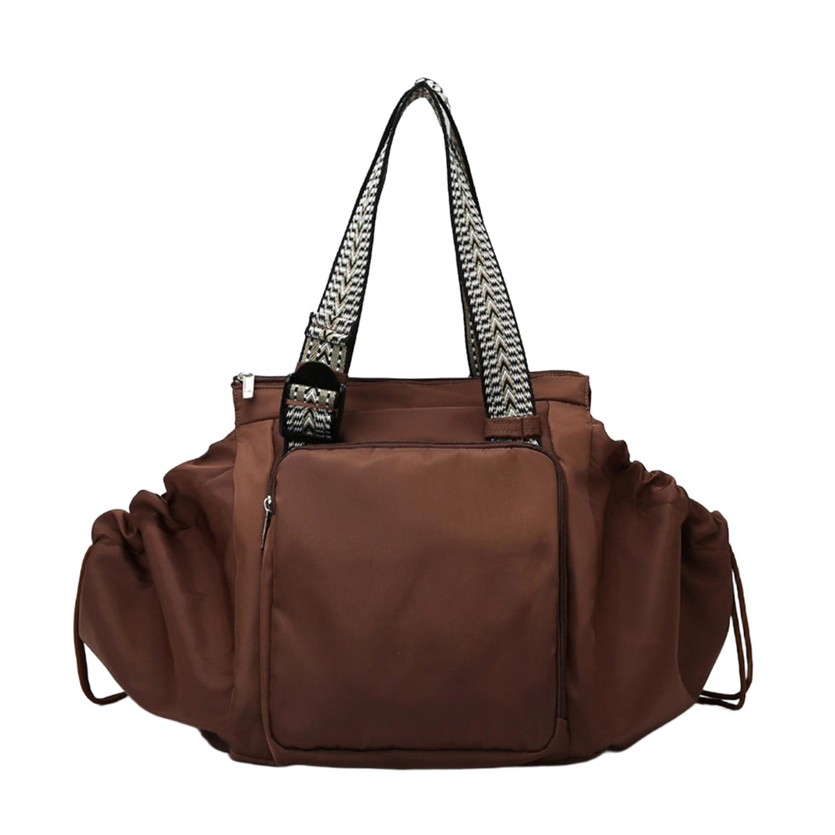 NPJGKY Multifunctional Travel Organizer Bag for Ladies - Doubles as a Stylish Backpack, Crossbody and Shoulder Bag, Boasts Great Storage Capacity (Dark Brown)