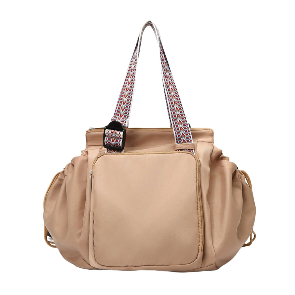 NPJGKY Multifunctional Travel Organizer Bag for Ladies - Doubles as a Stylish Backpack, Crossbody and Shoulder Bag, Boasts Great Storage Capacity(Khaki)