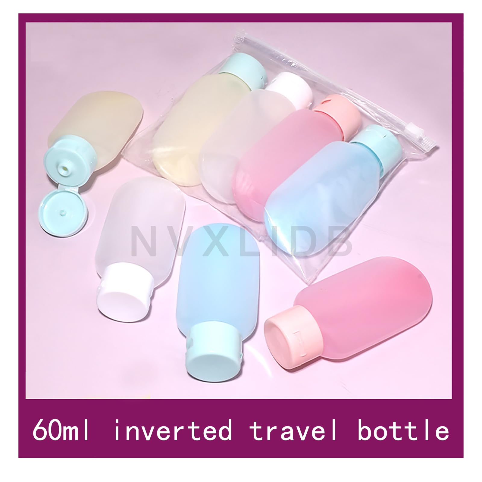 NVXLIDB travel bottle 4 - piece set, portable and leak - proof, suitable for shampoo, shower gel, body lotion and conditioner, a must - have for travel