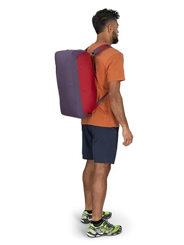 Osprey Daylite 45L Duffel Backpack - Convertible Everyday Duffel Bag for Gym, Commute, and Travel, Tumbleweed Yellow/Tunnel Vision