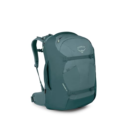 Osprey Fairview 40L Women's Travel Backpack - Carry On Bag with Laptop Sleeve and Toiletry Pocket, Cascade Blue-Torrent Blue | Osprey Backpacks