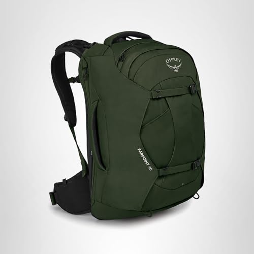 Osprey Farpoint 40L Men's Travel Backpack, Gopher Green