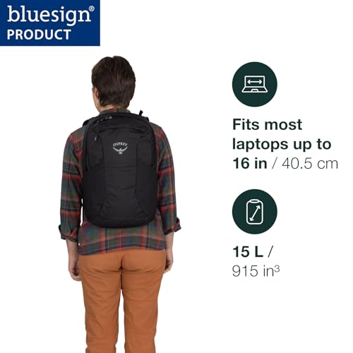 Osprey Farpoint Fairview Travel Daypack for Men and Women - Carry On Personal Item Backpack with Laptop Sleeve, Graphite Purple | Osprey Backpacks