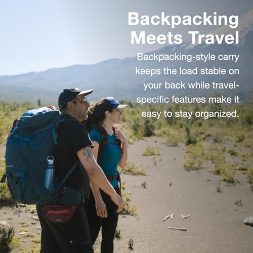 Osprey Farpoint Trek 55L Men's Travel Backpack, Muted Space Blue | Osprey Backpacks
