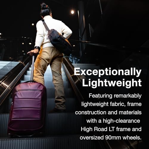 Osprey Ozone 2-Wheel Carry-On - Lightweight Carry-On Luggage with Oversized Wheels and Trolley Handle - Rolling Travel Suitcase for Air Travel, Overhead Compartments and Weekend Trips, Black | Osprey Backpacks