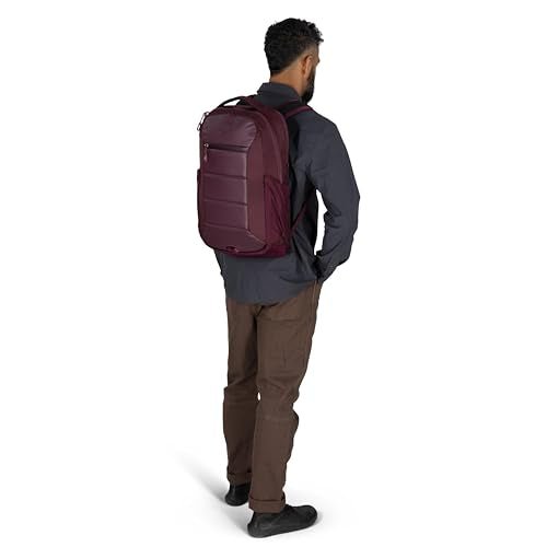 Osprey Ozone Laptop Backpack with Ventilated AirScape™ Backpanel - Lightweight Travel Backpack with 16” Laptop Sleeve - Carry - On Compatible Travel Bag for Men and Women, Black