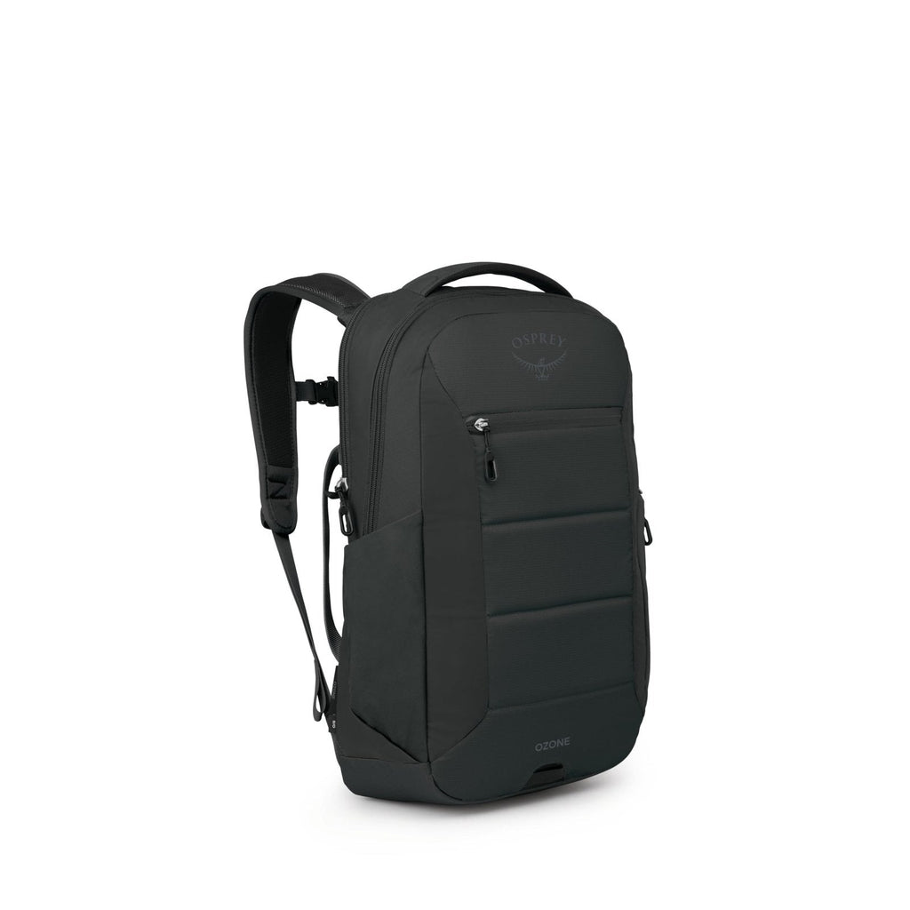Osprey Ozone Laptop Backpack with Ventilated AirScape™ Backpanel - Lightweight Travel Backpack with 16” Laptop Sleeve - Carry-On Compatible Travel Bag for Men and Women, Black