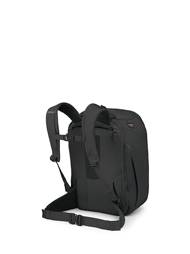 Osprey Sojourn Porter 30L Travel Backpack - Carry - On Compliant Luggage with StraightJacket Compression and Padded Laptop Sleeve - Durable Pack for International or Urban Travel, Black