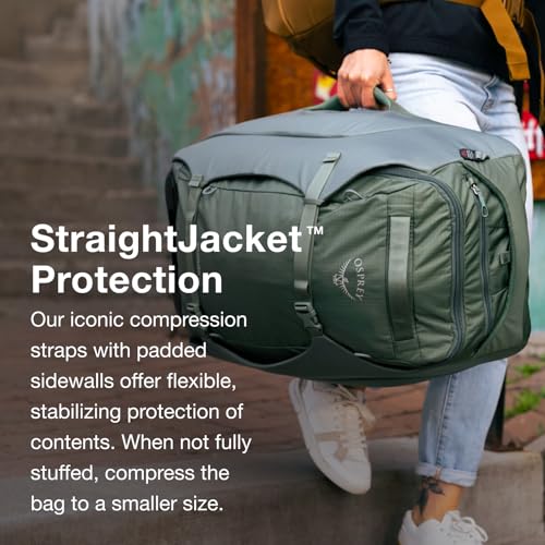 Osprey Sojourn Porter 46L Travel Backpack – Carry-On Compliant Luggage with StraightJacket Compression and Padded Laptop Sleeve – Durable Pack for International or Urban Travel, Brindle Brown | Osprey Backpacks