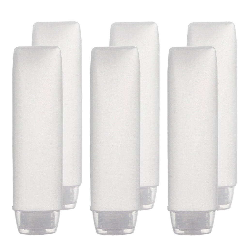 OTO 6 Pack Travel Size Plastic Squeeze Bottles for Liquids, 30ml/1 Fl. Oz TSA Approved Makeup Toiletry Cosmetic Containers