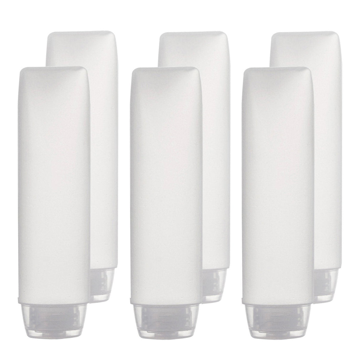OTO 6 Pack Travel Size Plastic Squeeze Bottles for Liquids, 30ml/1 Fl. Oz TSA Approved Makeup Toiletry Cosmetic Containers