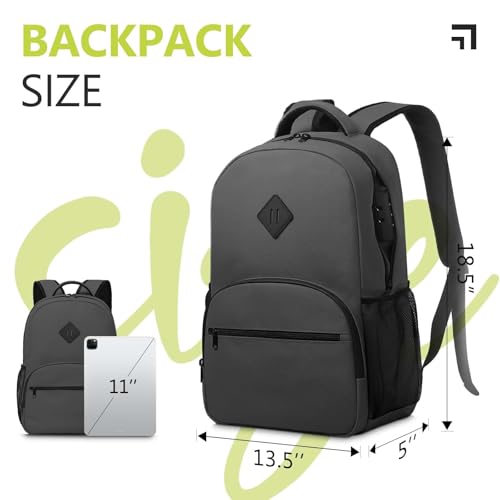OZCHIN Smell Proof Backpack With Combination Lock, Double Sealed Zipper ClassicsSmell Proof Travel Backpack, Large Capacity Smell Proof Container Carbon Enduring, Great Gifts for Men Women