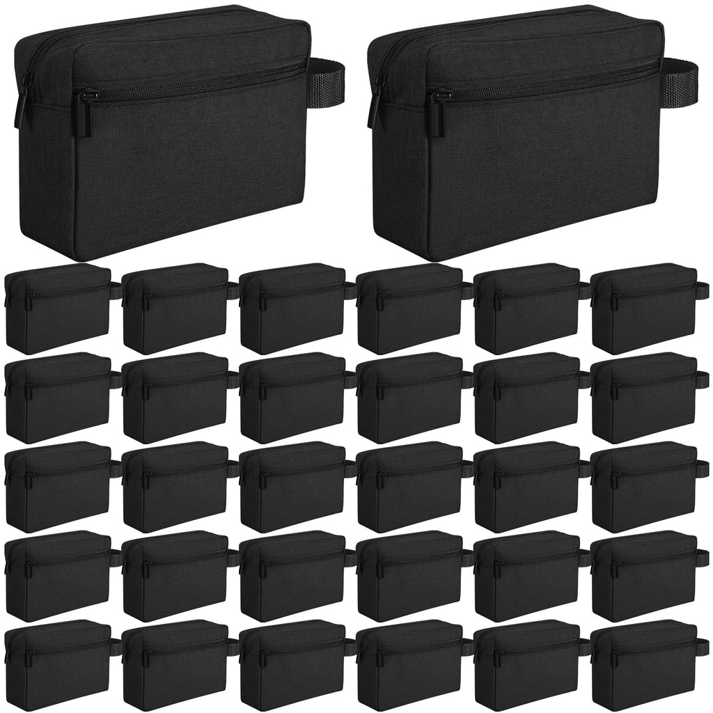 Paterr 32 Pcs Travel Toiletry Bag for Men Women Large Water Resistant Shaving Bag Hanging Cosmetic Bag Makeup Travel Pouch Foldable Toiletry Organizer with Divider Handle for Toiletries Accessories