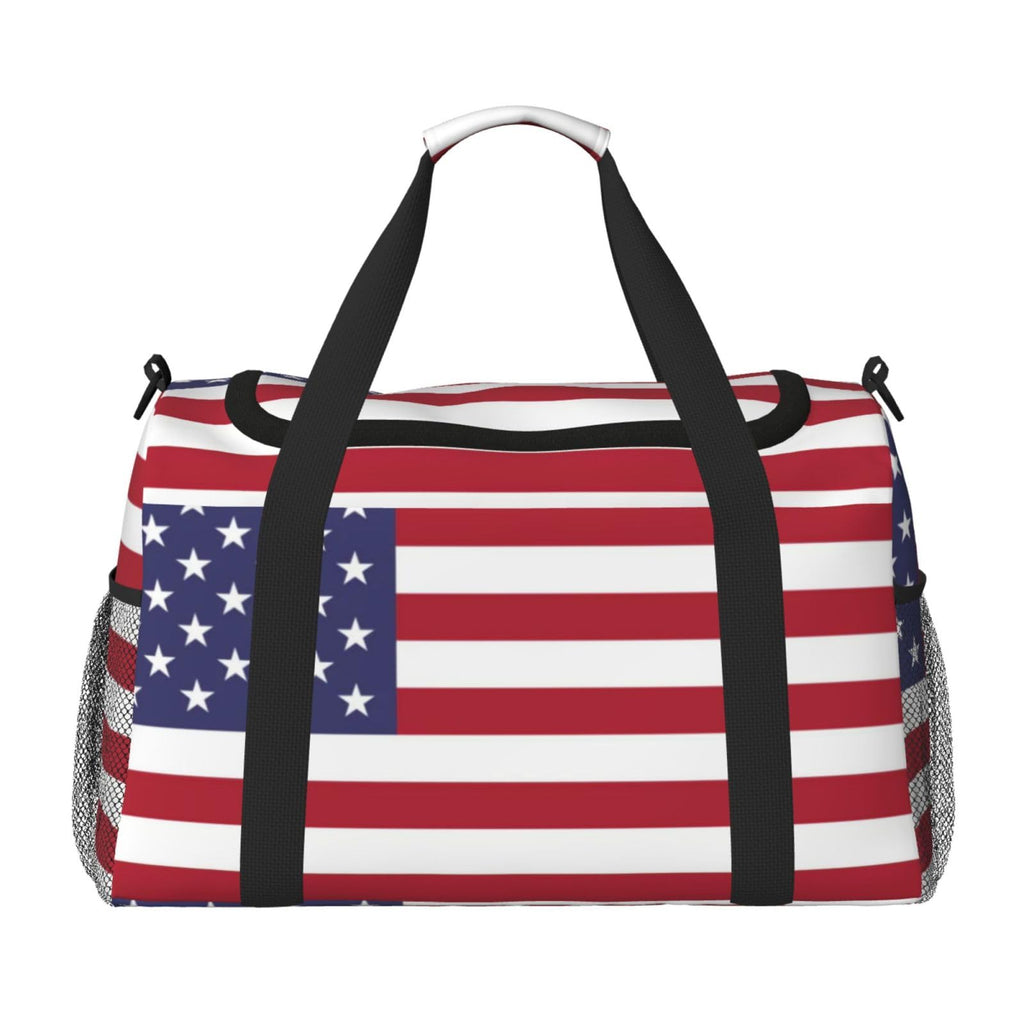 Patriotic flag of USA Speck Travel Duffle Bag, Lightweight Hospital Bag for Women, Large Sport Gym Bag for Men