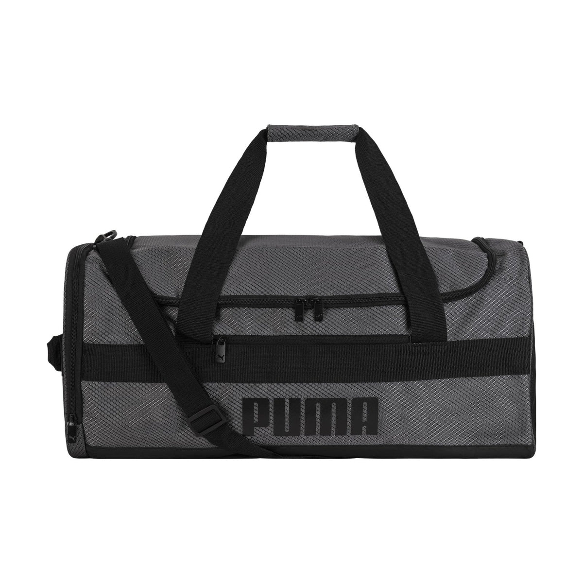 PUMA Demand Duffel Bag, Gray/Black, OS