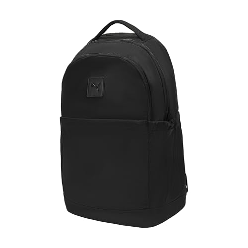 PUMA Women's Candid Nylon Backpack with Laptop Compartment, Luggage Strap & Key Clip, Black, One Size
