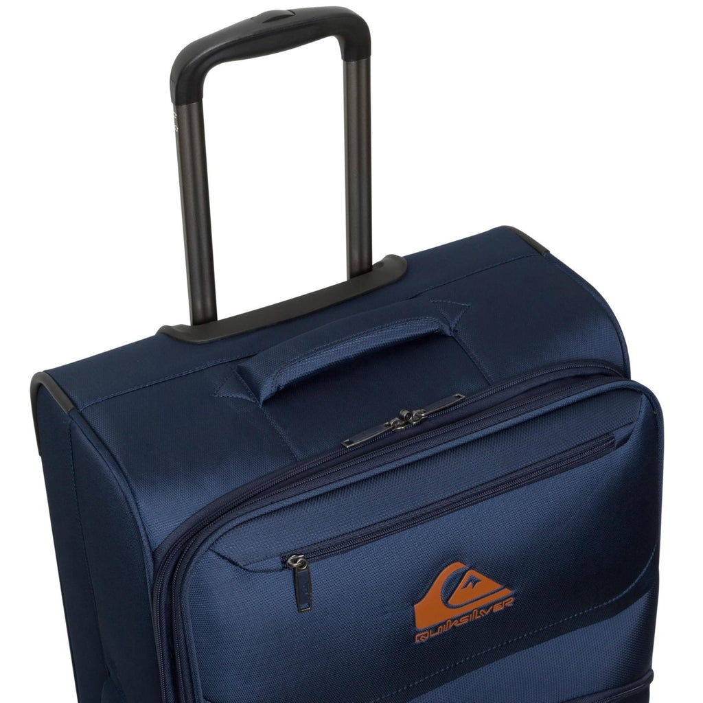 Quiksilver Buxton Suitcases Softside Expandable Luggage with Spinner Wheels, Large 3 - Piece Set (20/26/30) (Navy)