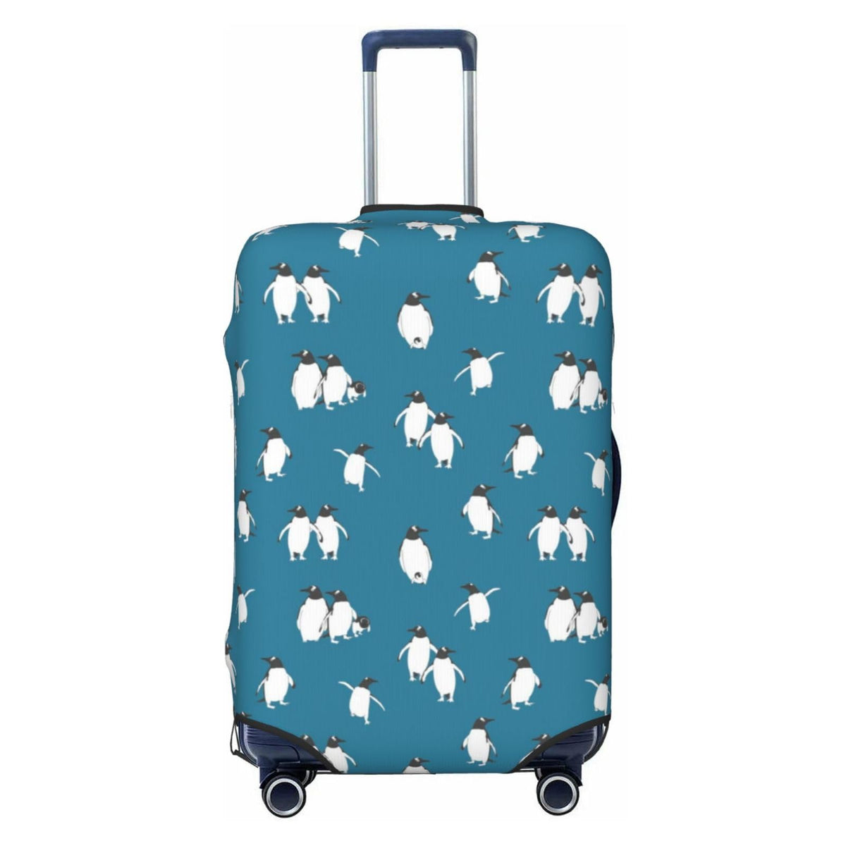 RAAPSBRW Penguin Atlantic Luggage Cover, Protective Washable Suitcase Cover - Travel High Elastic Fibers Suitcase Protector Fits Small