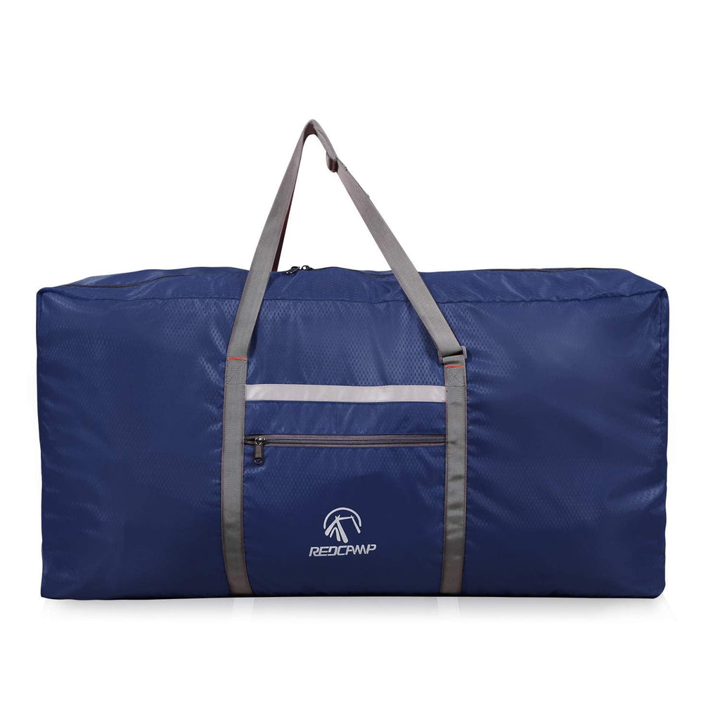 REDCAMP Foldable Extra Large Duffle Bag 100L/31 Inch, Lightweight Travel Duffel Bag with Adjustable Strap for Men Women,Dark Blue