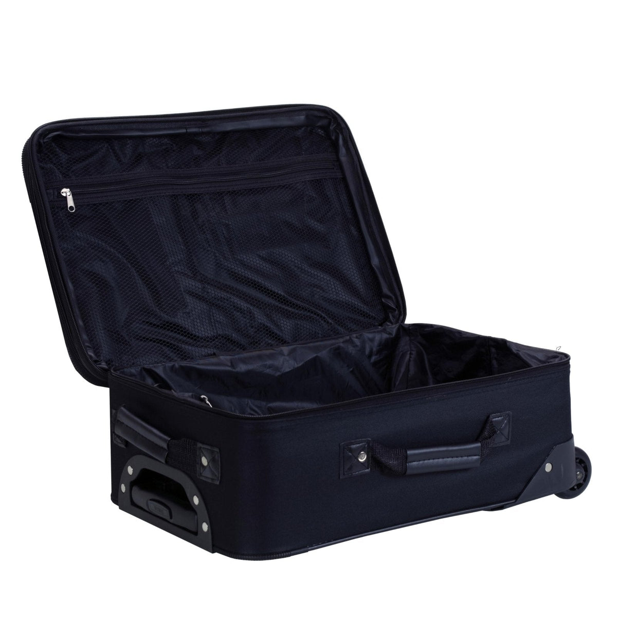 Rockland Fashion Softside Upright Luggage Set, Black/Gray, 2 - Piece (14/19)
