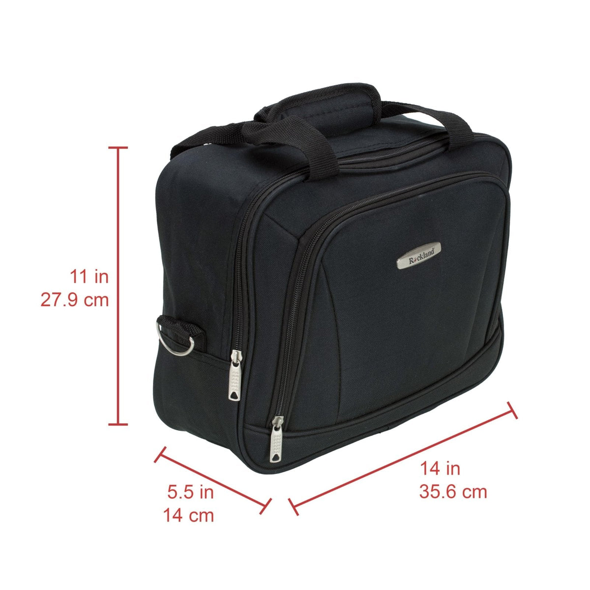 Rockland Fashion Softside Upright Luggage Set, Black/Gray, 2 - Piece (14/19)